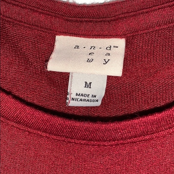 Red Long Sleeve Top - Picture 2 of 5